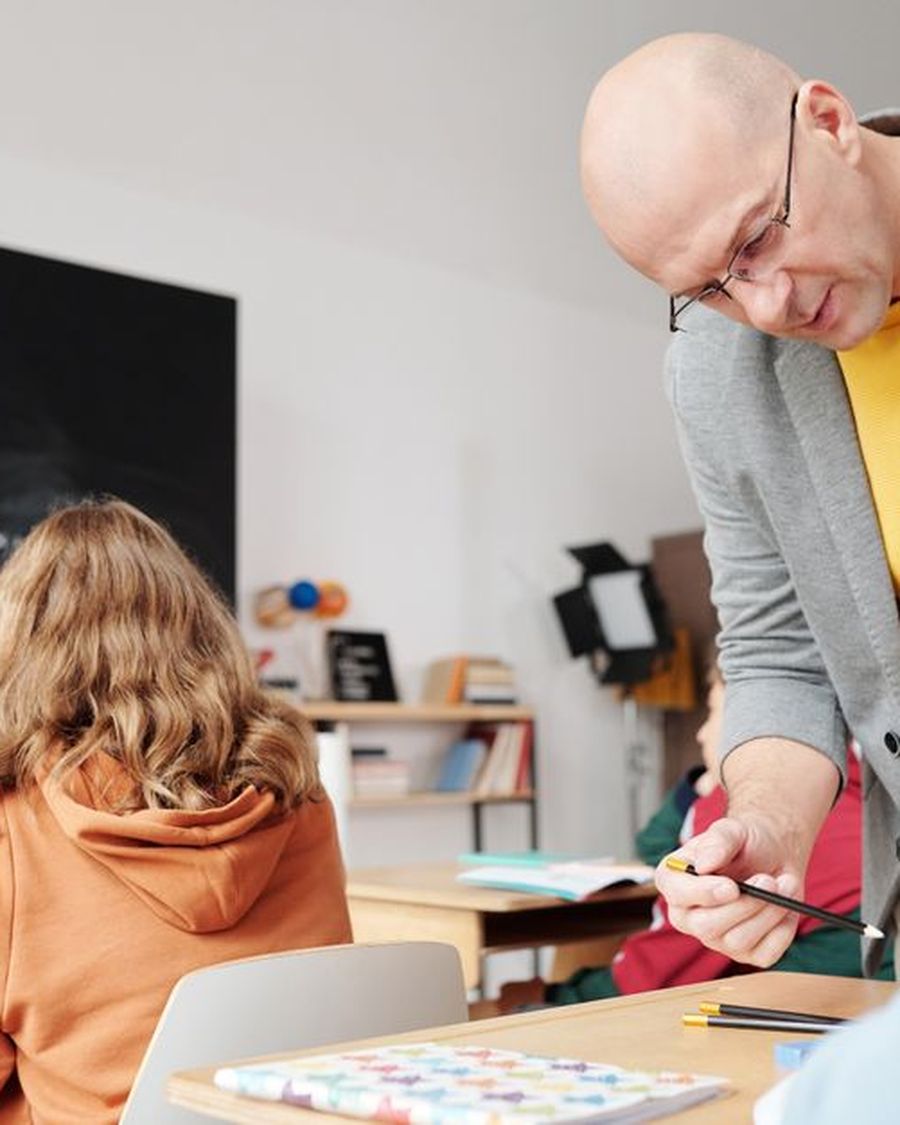 Students engaged in class